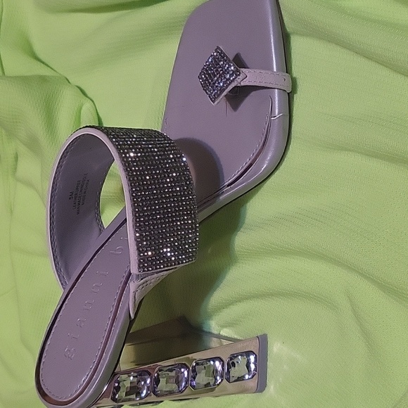 Giannini Bini block heels Rhinestones - Picture 4 of 5